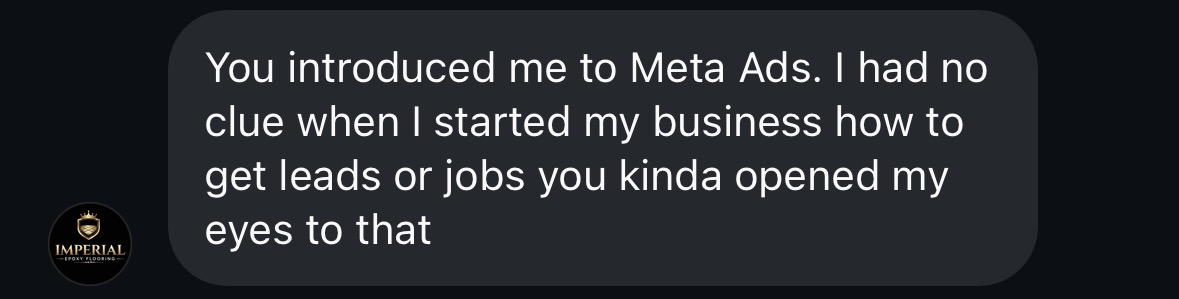 You introduced me to Meta Ads, opened my eyes